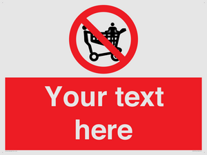 Custom No Climbing on Trolley Sign